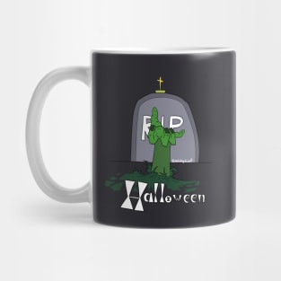 Halloween Creepy Graveyard Mug